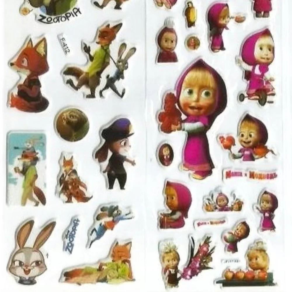 NEW PUFFY STATIONARY STICKERS MINI BUBBLE POP UP